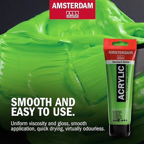 Miniatura 5 de Amsterdam Juego de pintura acrílica serie estándar, juego de paisaje (tubos de 12 x 0.7 fl oz), mezcla de colores, perfecto para pinturas de paisajes