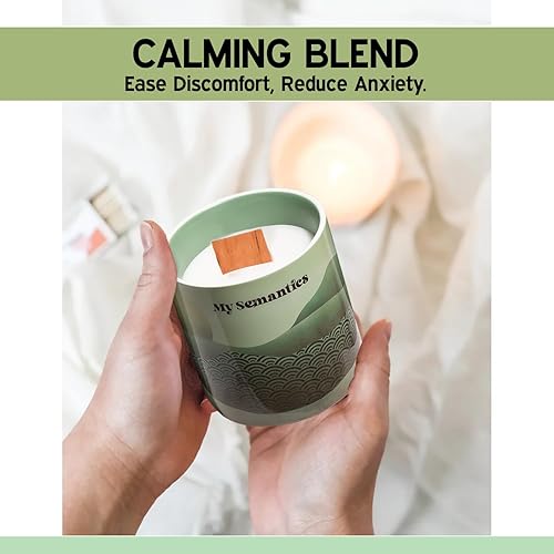 Miniatura 9 de Vela perfumada Amber & Sandalwood Harmony ecológica, libre de crueldad animal con cera de soja y mecha de madera
