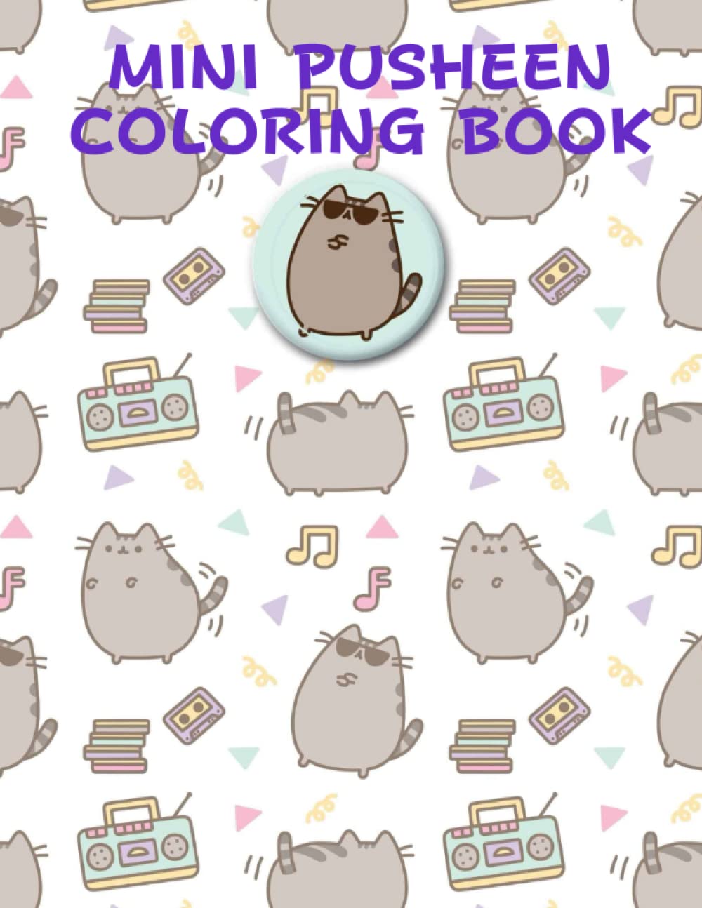 Buy Mini pusheen coloring book: Fun and relaxing pusheen coloring pages ...