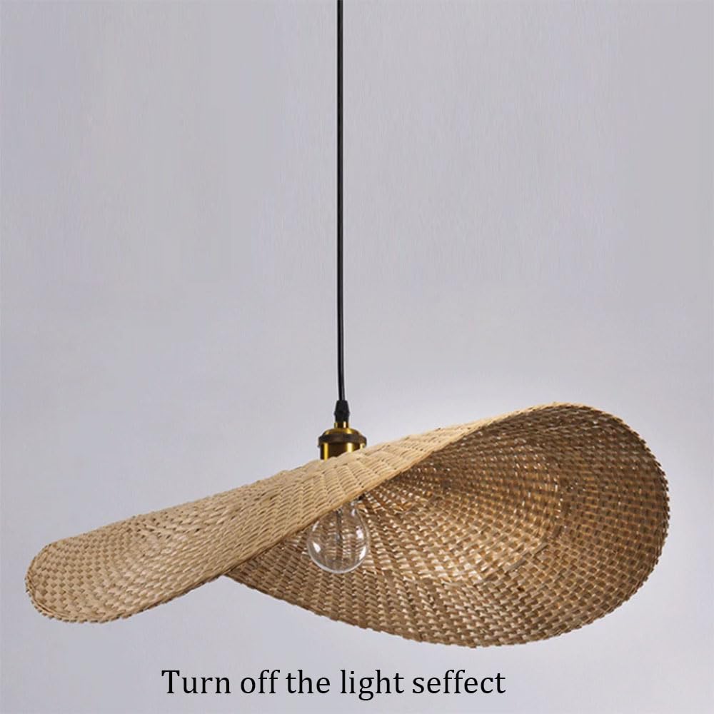 Lámparas Colgantes De Mimbre De Bambú, Lámpara Colgante Ajustable Para Techo Interior, Regulable, Muebles De Ratán, Pantalla De Lámpara De Cesta De Mimbre Bohemia Para Cocina, Isla, Fregadero XIAOYING