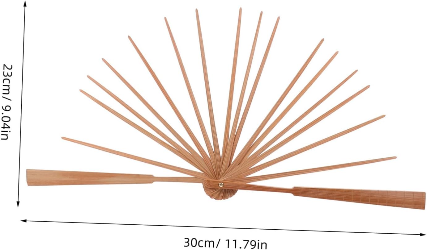 Cabilock 5pcs Folding Fan Frame Hand Fan Mold for Crafting Unique Handheld Japanese Style Accessory for Weddings Parties and Events