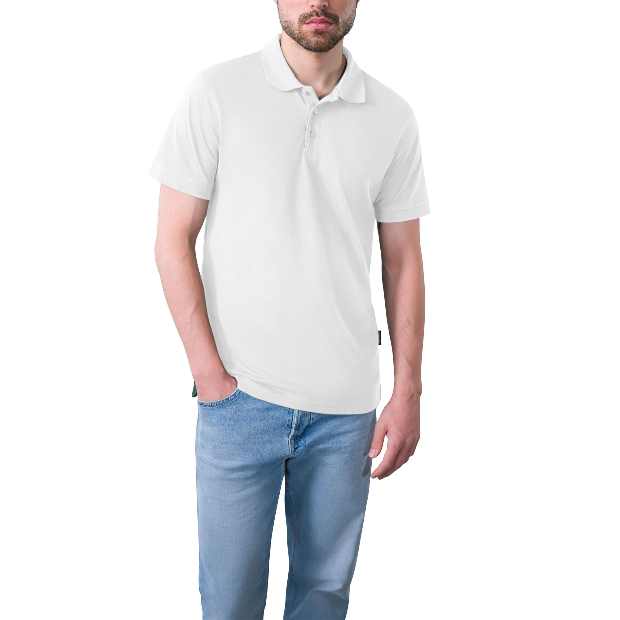 HRM Herren Heavy Performance Polo - Premium Polo Shirt - Basic Polohemd bis 60°C waschbar - Hochwertige & nachhaltige Herren-Bekleidung - Workwear