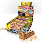 MAMMOTH Protein Bar, Crunch de beurre d'arachides au chocolat, 25g Protéines, Sucre faible, Carbe faible, Sans gluten, 12 x 65g (12 Compte) (12 Compte, croûte de beurre d'arachides au chocolat)