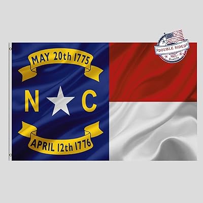 Amazon.com : North Carolina Flag 3x5 FT Outdoor, Double Sided Heavy