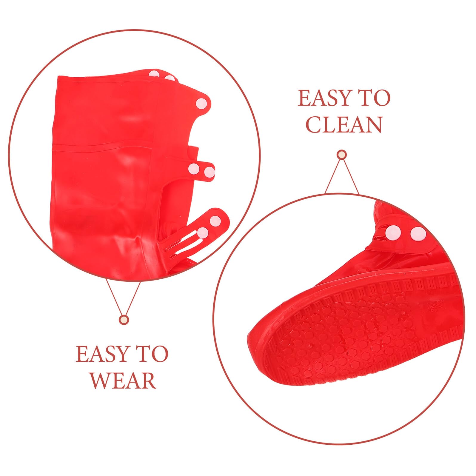 Cabilock Guêtres de Randonnée Imperméables Anti-Sable, Longues Haute Protection en Tissu Résistant, Taille 38-39 Rouge Vif, Couvre-Chaussures Désert pour Camping, Chasse et Trek en Plein