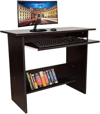 Nilkamal Leo Engineered Wood Computer Trolley | Table with Keyboard ...