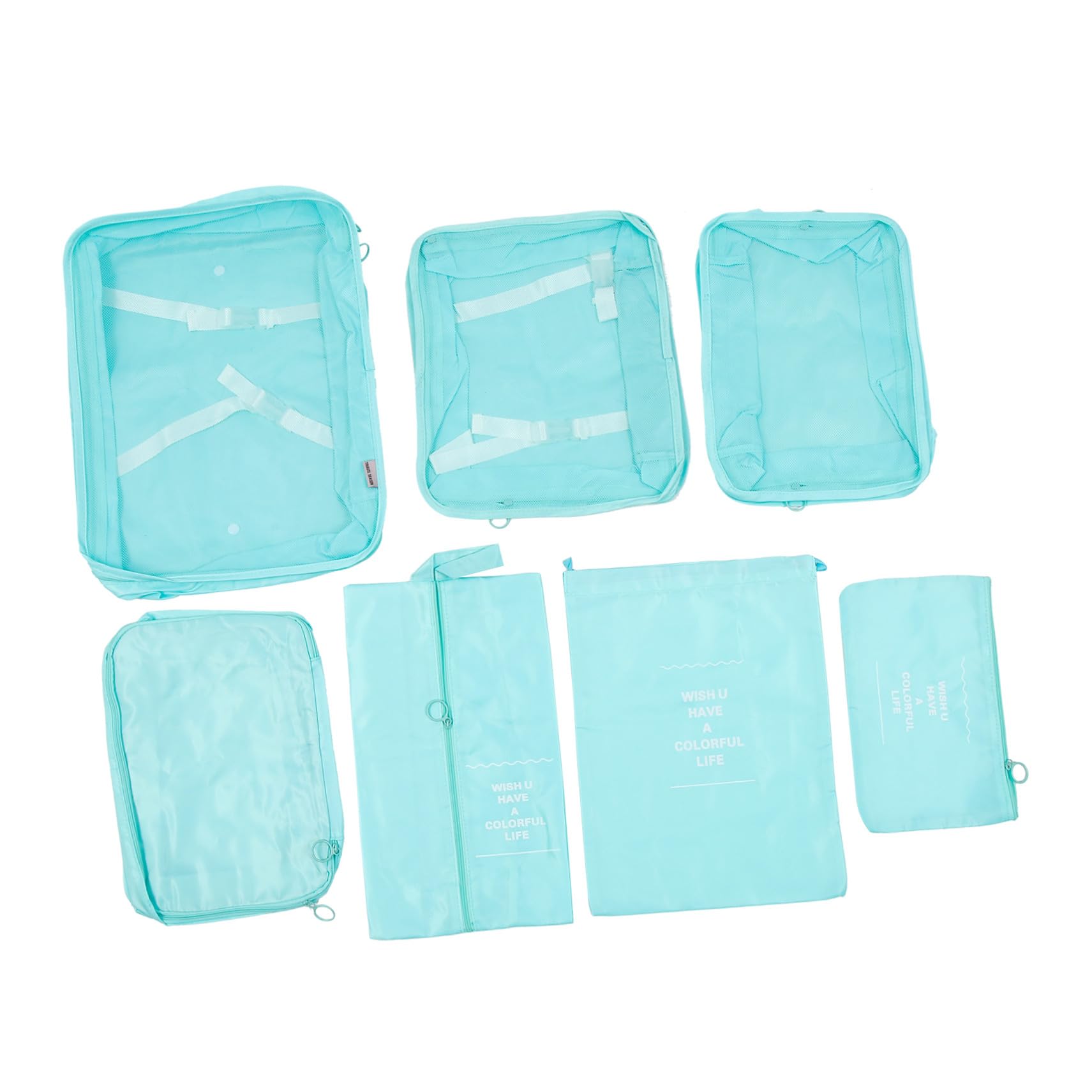 Reise Aufbewahrungsbeutel 1 Satz aus Polyester mit Kordelzug | Kleidung, Packorganizer für Outdoor Reisen, Wasserabweisend und Platzsparend