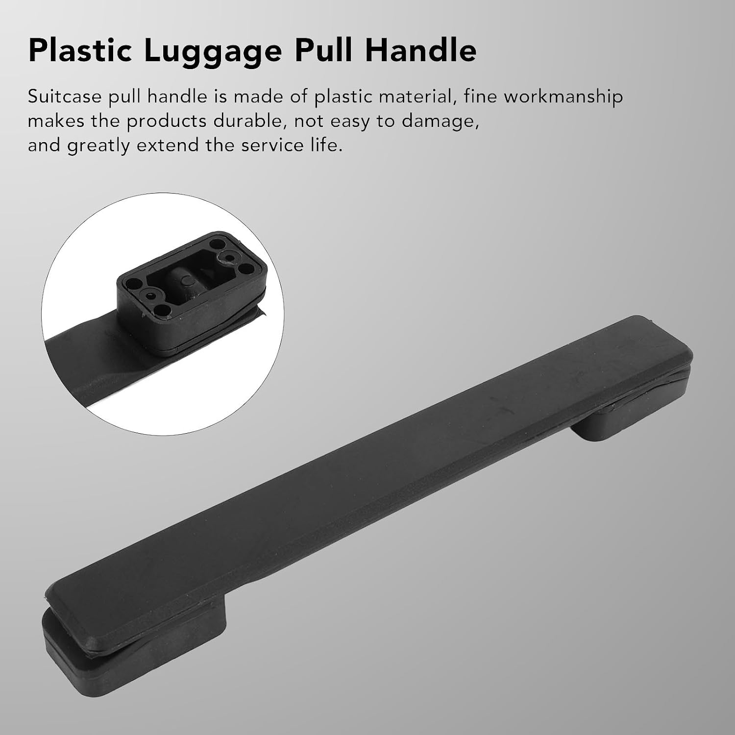 Luggage Handle Replacement, Durable Plastic 20cm Suitcase Handle Replacement Universal Fit for Travelers, Suitcases, Boxes, Cases, and Luggage Repair