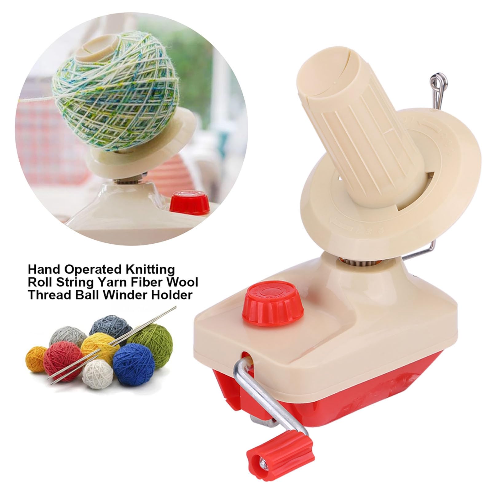 Yarn Ball Winder, Hand Ball Winders for Yarn Wool Thread Ball Winder Holder Sewing Accessories for Yarn Storage