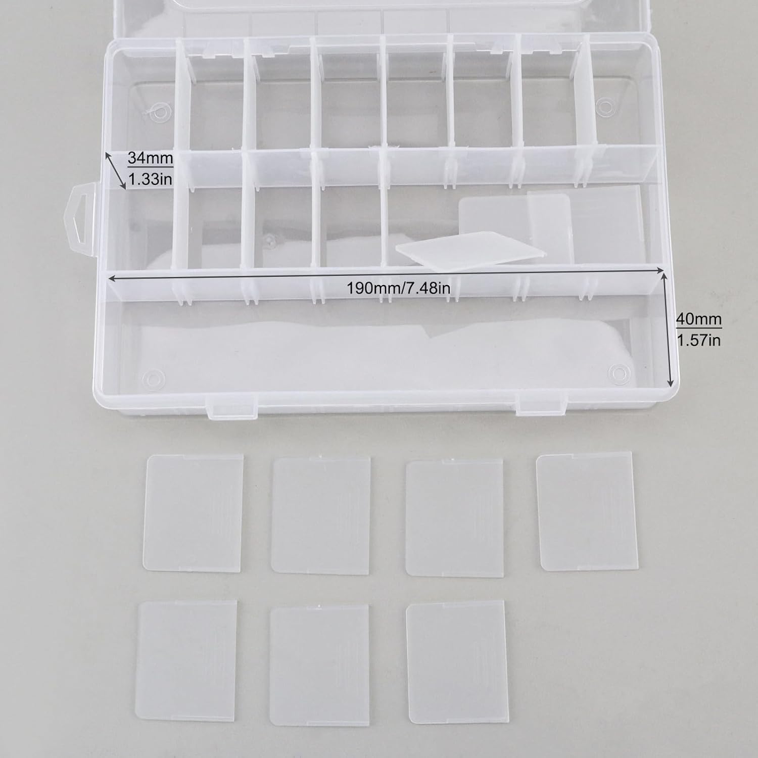 OriGlam 24 Compartment Electronic Component Storage Box Case, SMD SMT Case, Electronic Boxes