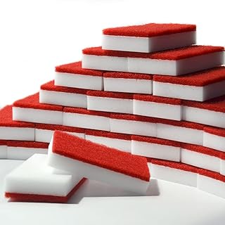 SmilePowo 30 Pack Scrub Sponge,Dual-Sided Multi-Functional Premium Magic Cleaning Sponges Eraser Foam Cleaning Pads,Dish,H...