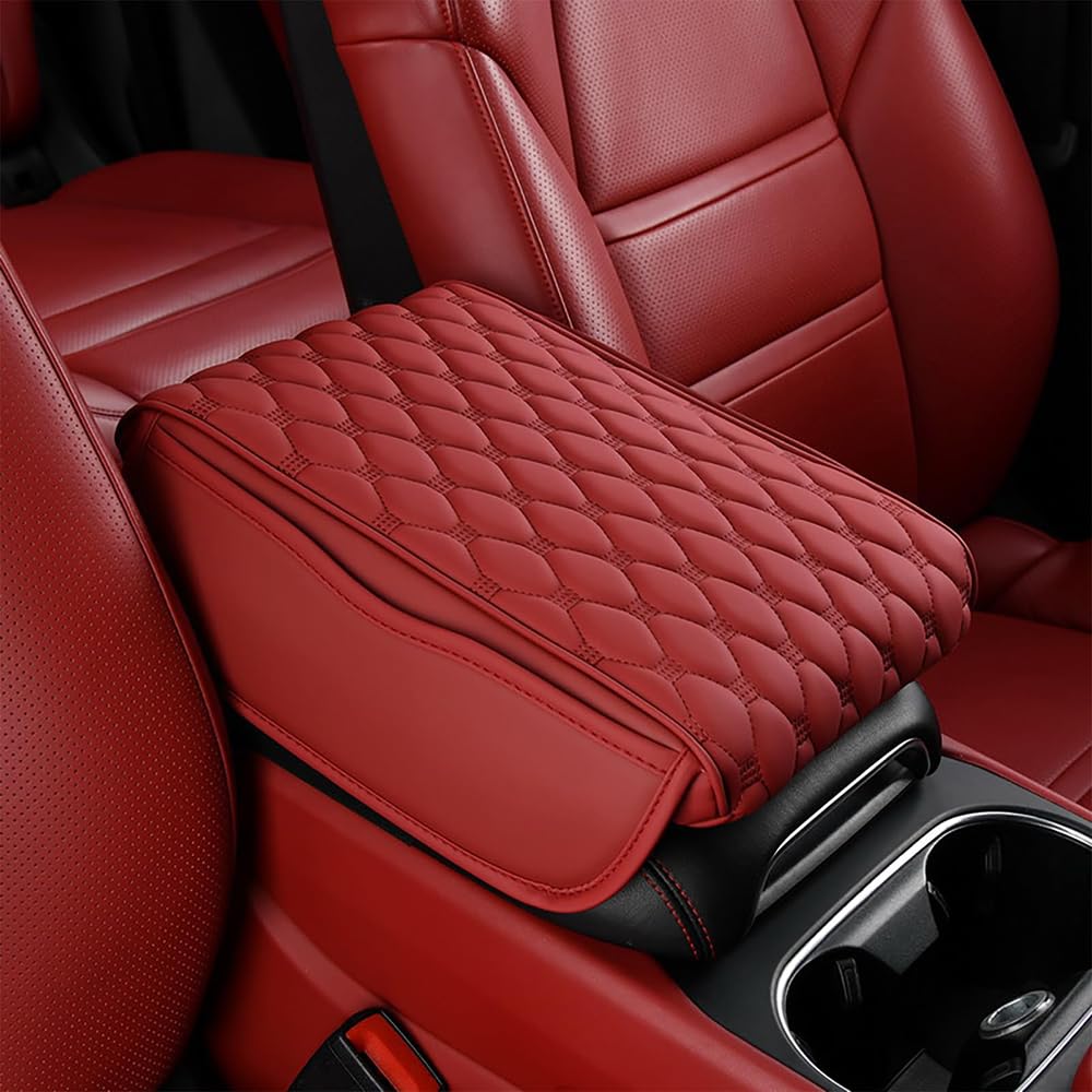 Car Armrests Covers for Suzuki Baleno EW/EG 1999-2020 2021 2022 2023 2024, High Elastic Sponge Pad Elbow Protection Automotive Replacement Parts Interior Accessories,Red