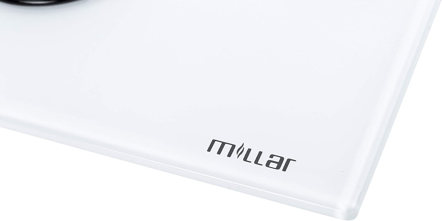 MILLAR GH6041XEW 60cm 4 fornelli in vetro piano cottura a gas MILLAR GH6041XEW 60cm 4 fornelli in vetro piano cottura a gas