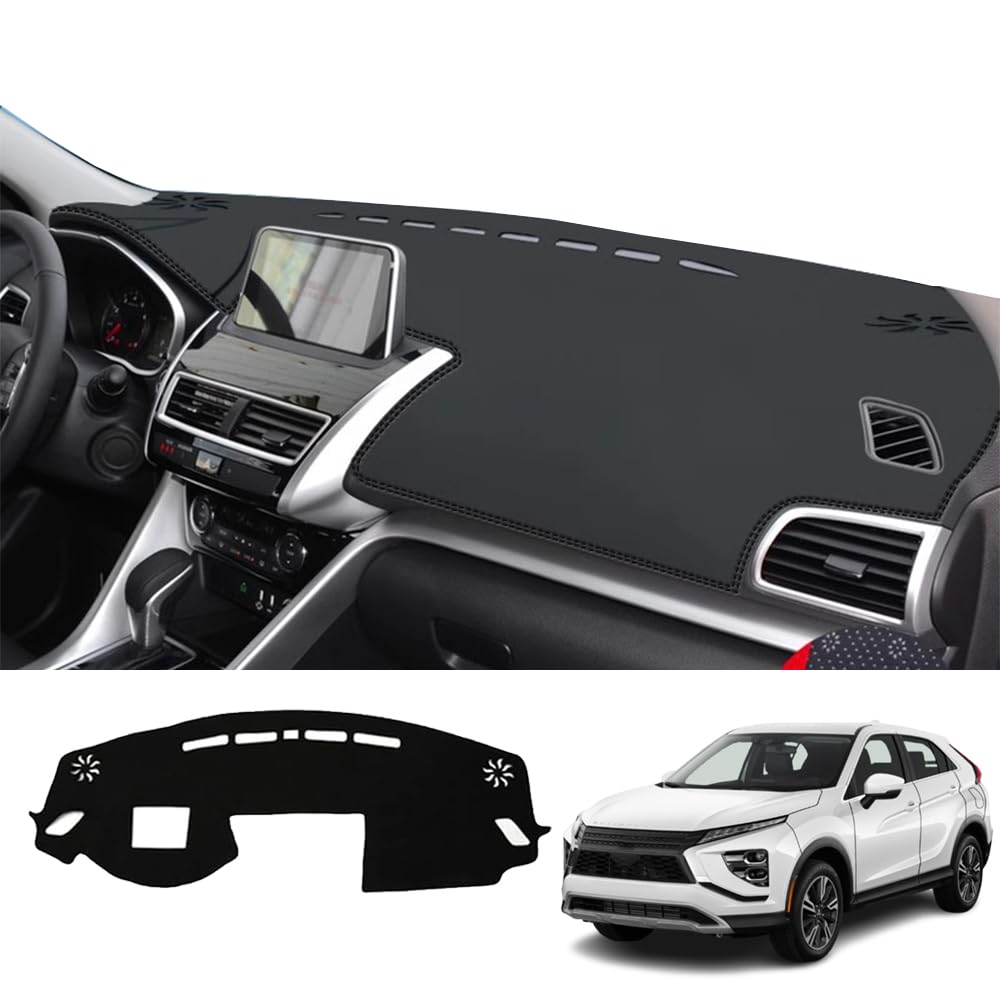 Kakash Custom Interior Accessories for Mitsubishi Eclipse Cross 2018-2021 2022 2023 2024 2025 Dashboard Cover Mat Dash Covers Reduces Glare Eliminates Cracking Protector Sunshade No Glare(with HUD)