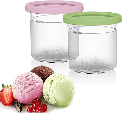 246 recipientes de crema, para accesorios Ninja Creami, recipientes de helado de 16 onzas herméticos, reutilizables, compatibles con la serie NC301