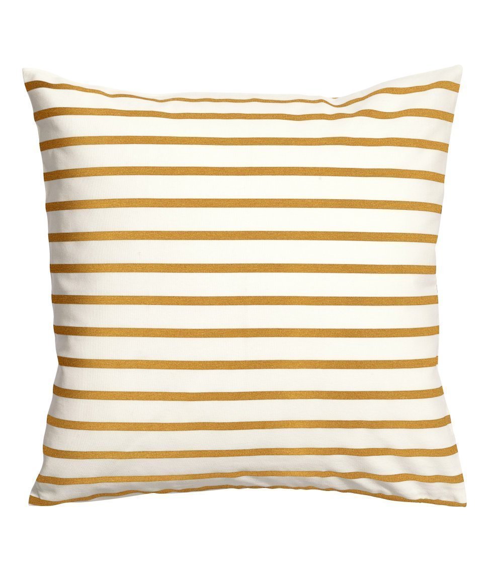 Striped Mustard Yellow White 686 Decorative pillow Pillowcase Pillow 18x18 inches-image-26