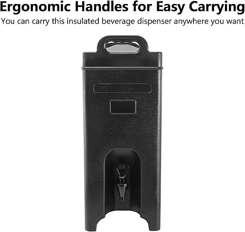 Miniatura 7 de Dispensador de bebidas aislado, NSF, servidor de plástico para bebidas frías y calientes de 2.5 galones, servidor de bebidas de doble pared,