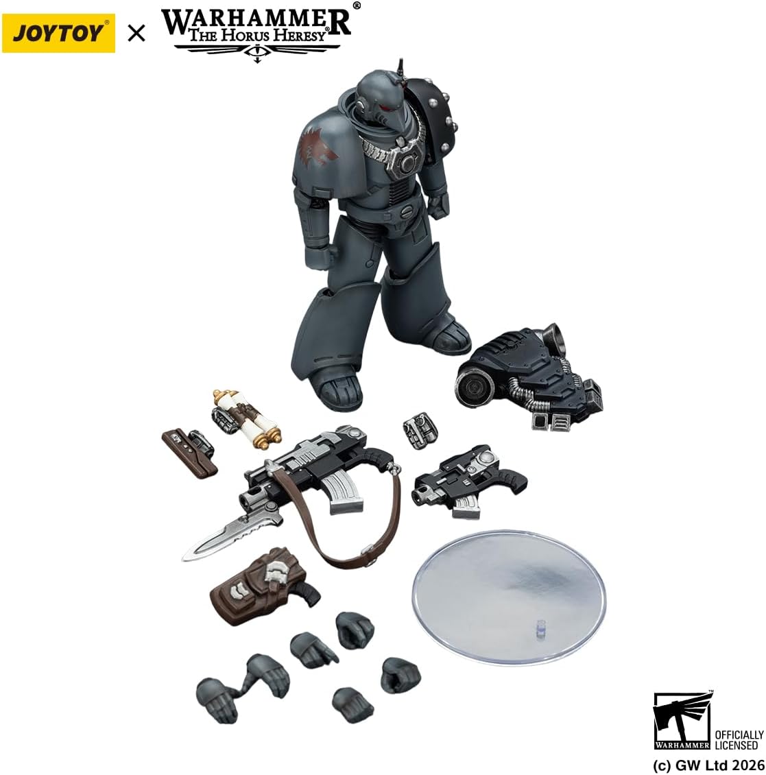 JOYTOY Warhammer The Horus Heresy 1/18 Scale Action Figure Mecha Joy Toy Collection Model Space Wolves MKVI Tactical Legionary