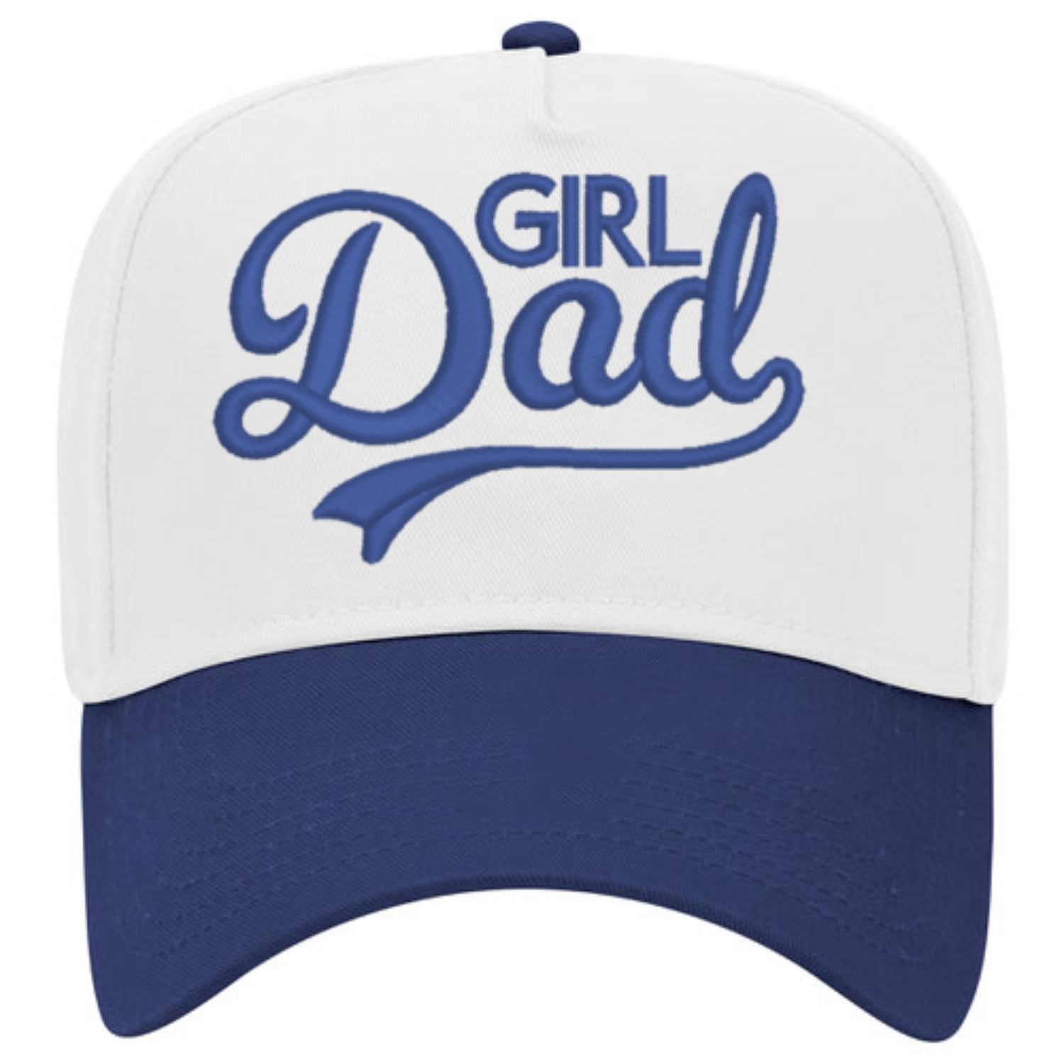 ALLNTRENDS Girl Dad Snapback Two Tone Hat Embroidered Cap Father's Day Hats