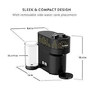 Nespresso Vertuo Pop+ Coffee and Espresso Maker by De'Longhi, Samra Origins by The Weeknd Vertuo Buna Yellow