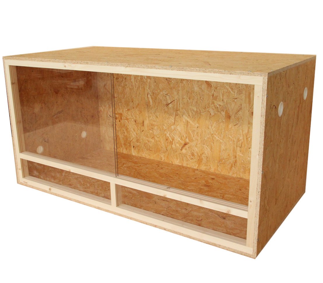 Dehner Reptilien- und Amphibien-Zubehör, Terrarium Classic, ca. 118 x 60 x 60 cm, Holz