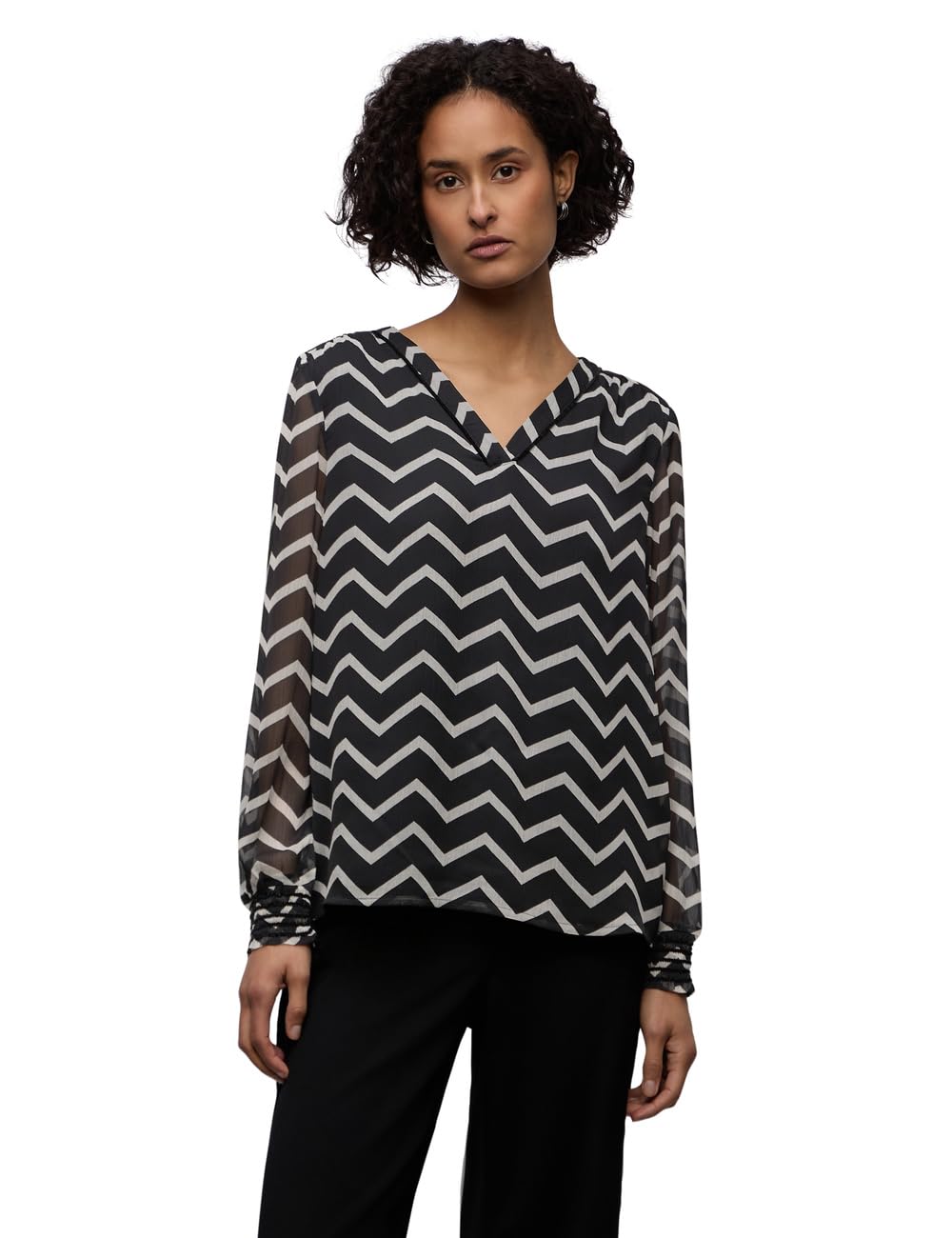 Street One Damen Chiffon Tunika mit Tape