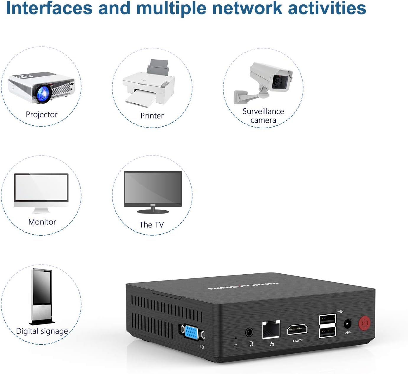 Hottest Sales Mini PC Quad-Core Pentium Processor J3710 (up to 2.64GHz) 4G DDR3/128GB SSD HDMI/VGA Dual Display with Cooling System 4X USB Ports BT4.2 Dual WiFi Super Deal Product Mini PC Quad-Core Pentium Processor J3710 (up to 2.64GHz) 4G DDR3/128GB SSD HDMI/VGA Dual Display with Cooling System 4X USB Ports BT4.2 Dual WiFi
