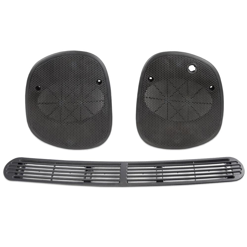 G-PLUS Dash Defrost Vent Cover Panel and Speaker Grille Cover Set Compatible with 1998-2005 Chevrolet S10 GMC Jimmy Sonoma/Oldsmobile Bravada/Blazer,