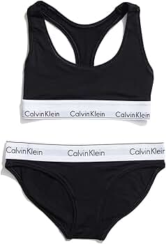 【新品未使用】  モダンコットン ブラジャーS 2色セット Amazon | (カルバンクライン) Calvin Klein ブラ&ショーツ 上下