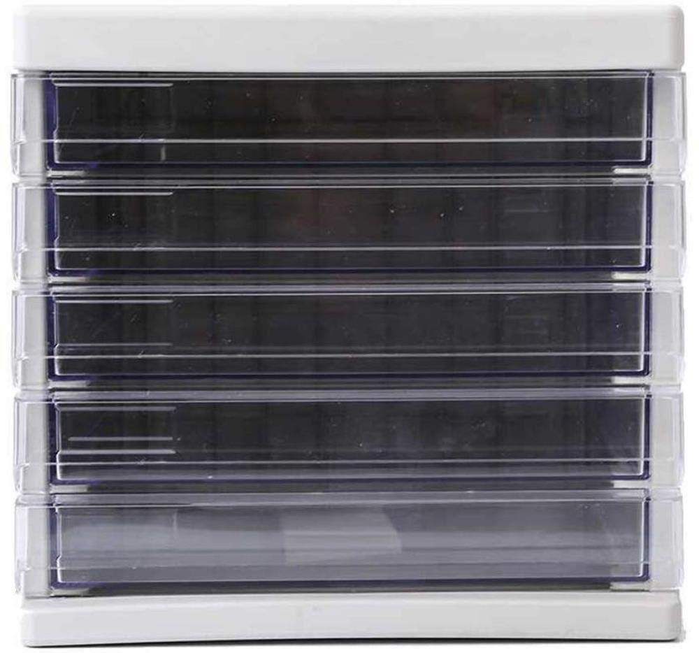 Scaffale per Documenti, Schedario per Archivio Piatto per Archivio Mobile per Archivio, Archivio per Documenti Cartacei Organizer per Archiviazione 5 Cassetti per Ufficio e Casa,25,5X35,8X26,5 c