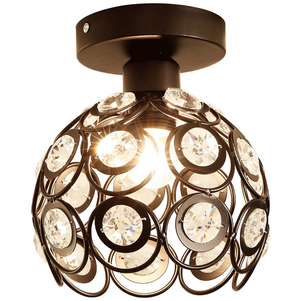 SXECAEPS Modern creative chandelier Industrial Style Ceiling Lamp Retro Wrought Iron Creative Aisle Corridor Lights Porch Balcony Minimalist Stairwell Single Restaurant Kitchen Pendant Ligh