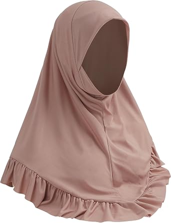 Women Muslim Hijab Scarf Floral Lace Head Wrap Turban Islamic Arab Ready to Wear Aiyah Amira Lightweight Shawl