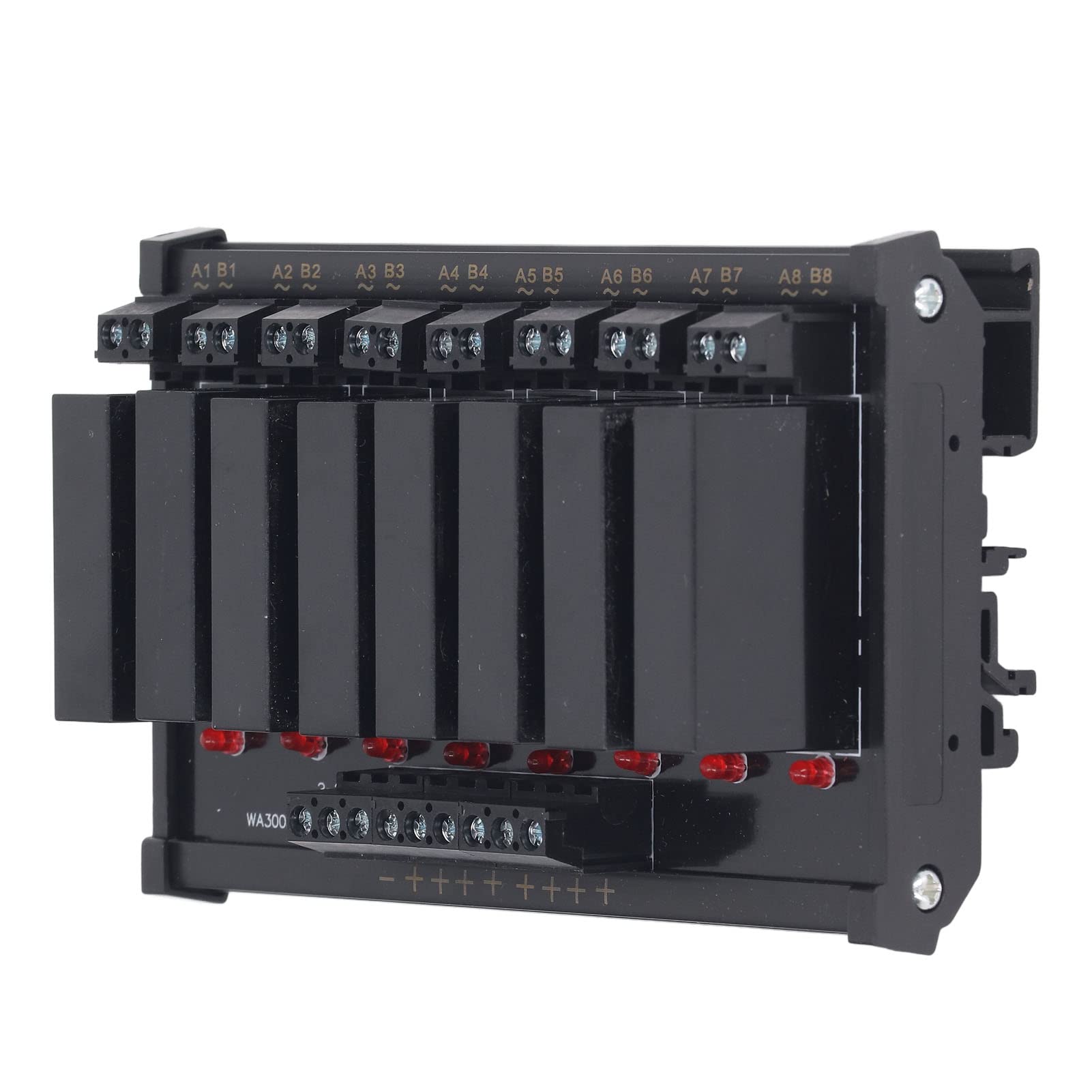 Módulo de relé de Estado Sólido SSR Duradero de 8 Canales Completamente Sellado para Aplicaciones Eléctricas con Entrada de 3-32 VCC y Carga de 5-8 A
