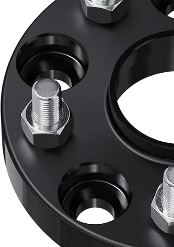 Vista 690 de KAX Espaciadores de rueda de 0.236 x 5.315 in, espaciadores de rueda centrados de 2 pulgadas y 6 lengüetas para F-15-0, Expedition, Mark LT, Negro