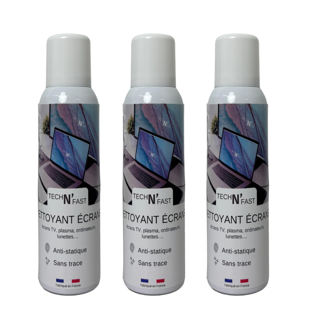 Nettoyant écrans plats et optiques