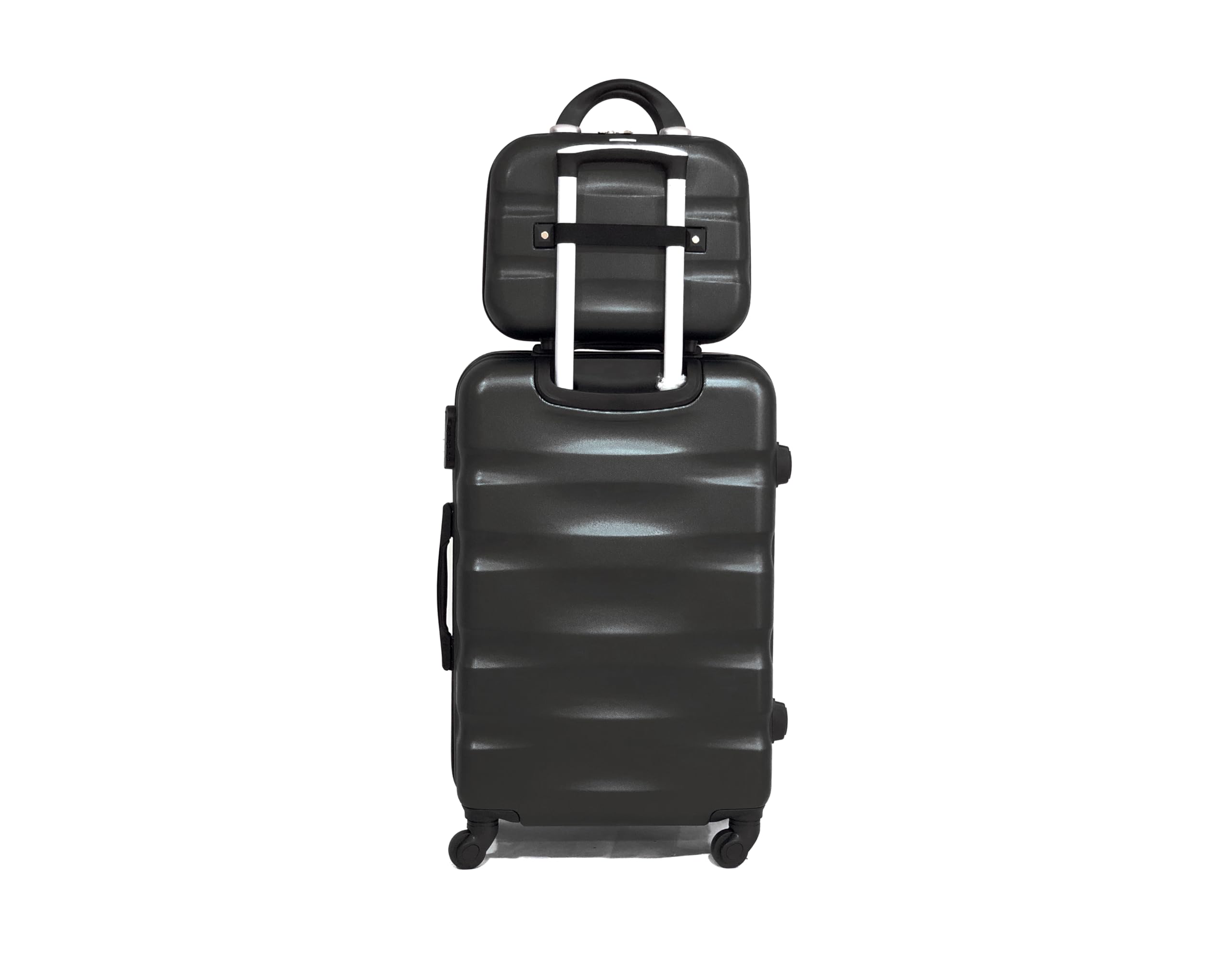 CELIMS - Valigia Bagaglio a Mano con Beauty Case da Viaggio 30cm Nero Approvata da oltre 100 compagnie aeree | Leggera e Rigida | Trolley Bagaglio a Mano 55x40x20 | Bagaglio a Mano