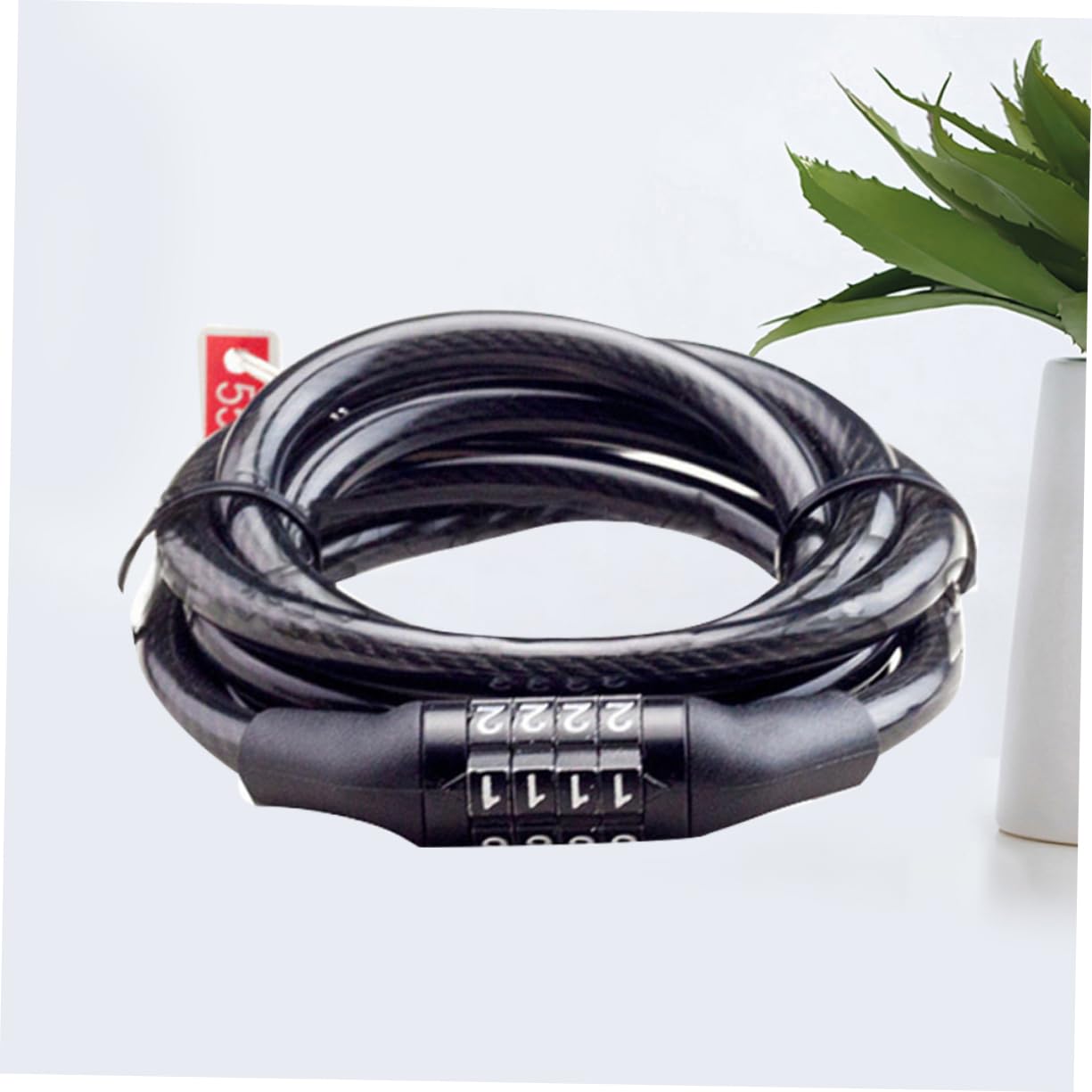 POPETPOP Bicycle Wire Lock 4 Combination Cable Lock for Keyless Security and Easy Handling