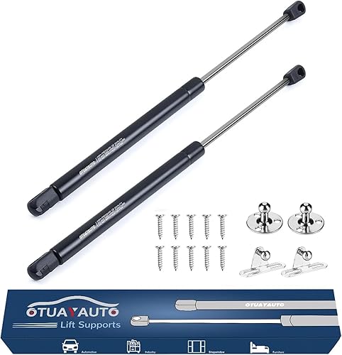 Miniatura 15 de OTUAYAUTO Soporte de gas de 10 pulgadas, soporte de elevación universal de 200N/45 libras, 4058 para cofre de soporte de tapa, caja de herramientas