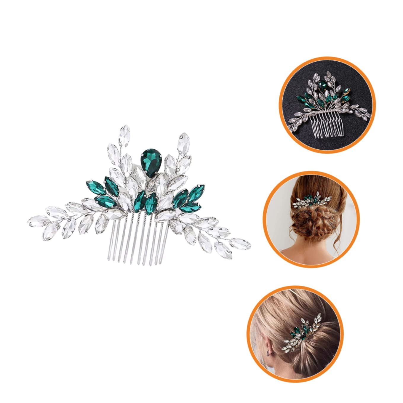 minkissy Lot De 4 Peignes À Cheveux En Strass Pour Enterrement De Vie De Jeune Fille