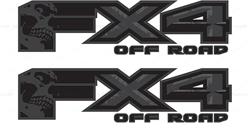 FX4 Off Road Calcomanía de repuesto F 150 para camión 4x4 Super Duty (FX4 Off Road calcomanía Skull)