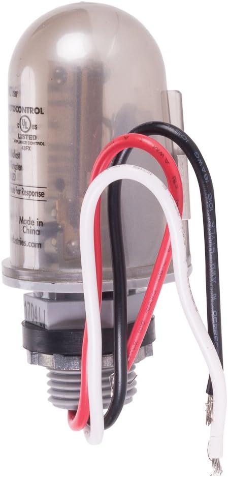 Clear Polycarbonate Dusk-to-Dawn Photocontrol for Outdoor Lighting