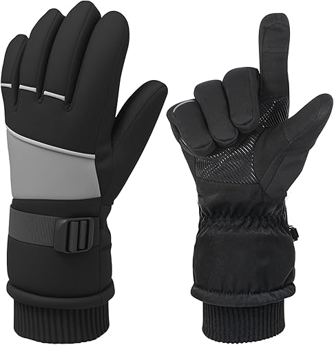 Guantes de invierno para hombres y mujeres, guantes cálidos con pantalla táctil, adecuados para esquí, conducción, ciclismo, senderismo, clima frío