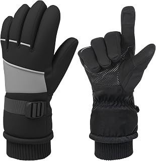 GAEFURY Handschuhe Herren Damen Winter,Fahrradhandschuhe Winterhandschuhe wasserdichte Skihandschuhe,Warme Touchscreen Thermo Handschuhe fur Skifahren,Wandern,Radfahren,Laufen,Motorradfahren