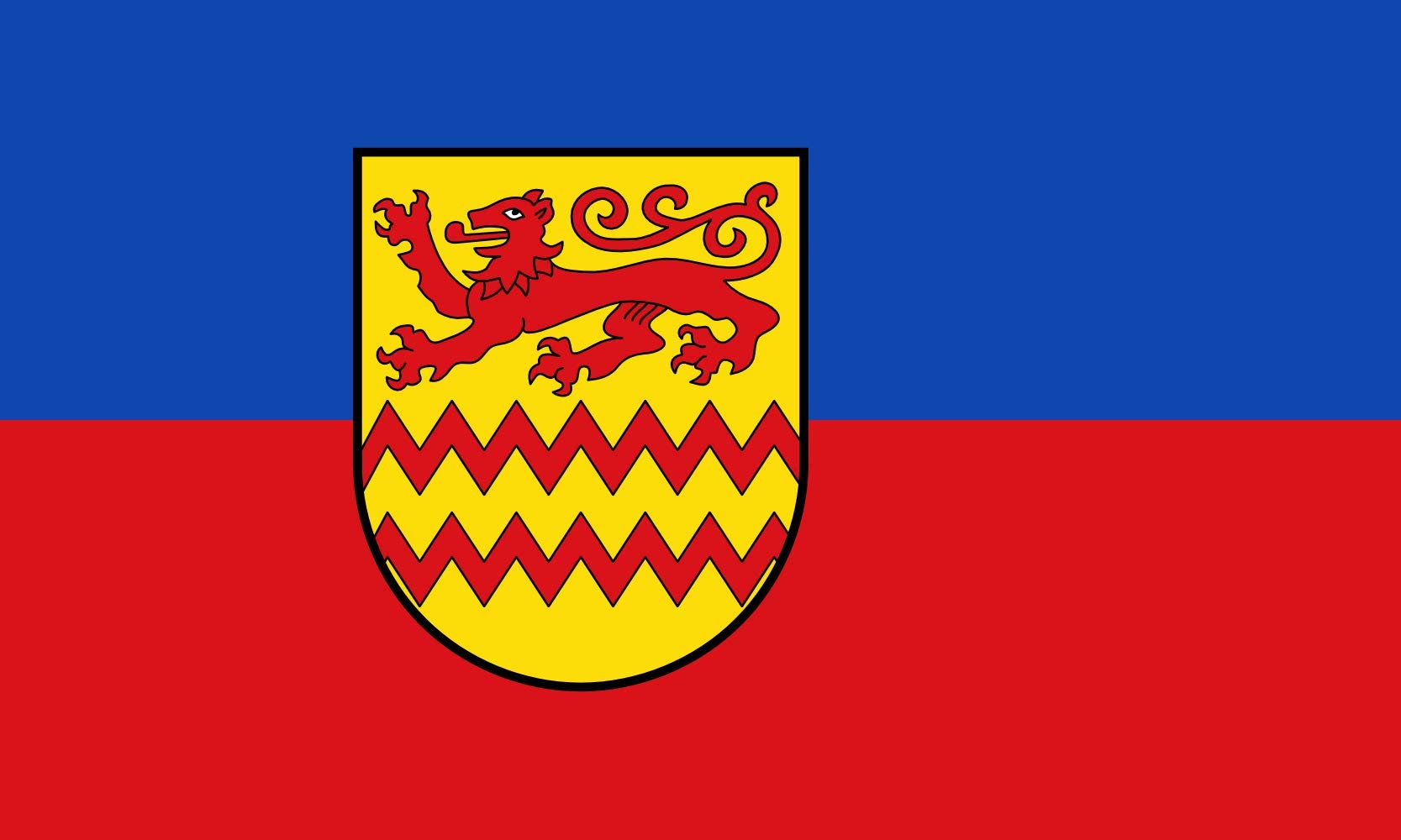 Drapeau de Rastede pour célébrer le jumelage franco-allemand lors des fêtes locales
