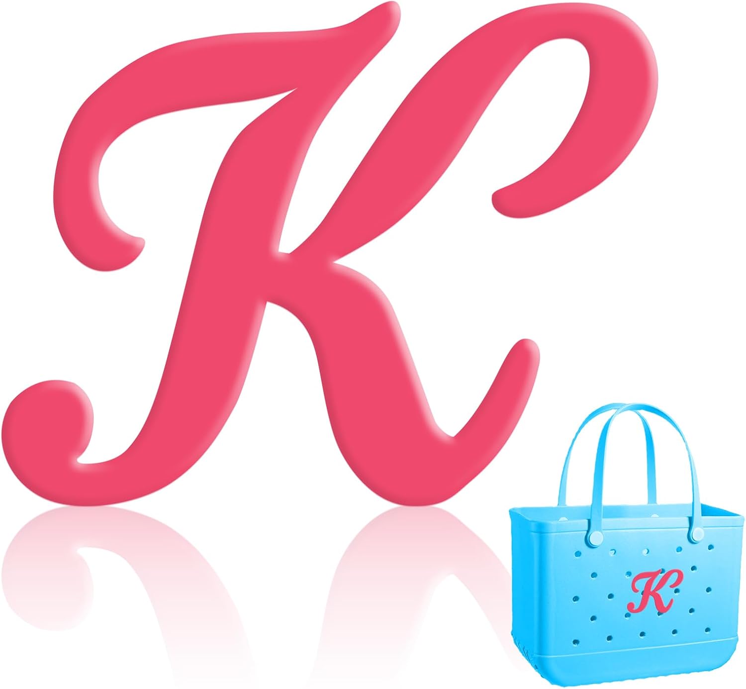 Letter Charms for Bogg Bag, Alphabet Lettering Accessories, Decorative Bogg Bag Charms Compatible with Bogg Bag Original All Models, Alphabet 3D Letters for Personalizing Handbag DIY