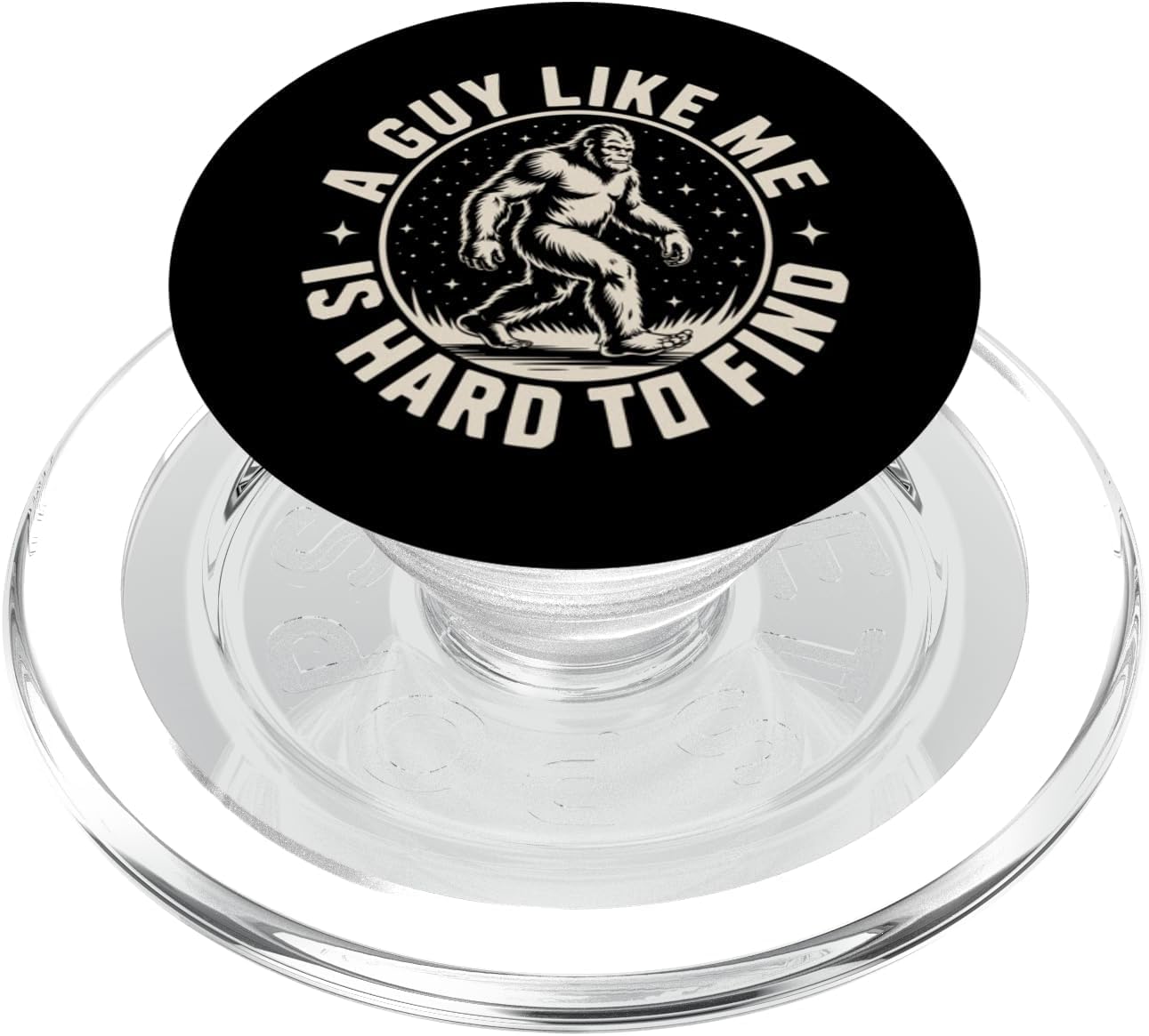 Bigfoot Hard to Find Sasquatch Cryptid Funny Hiking Gift PopSockets PopGrip for MagSafe