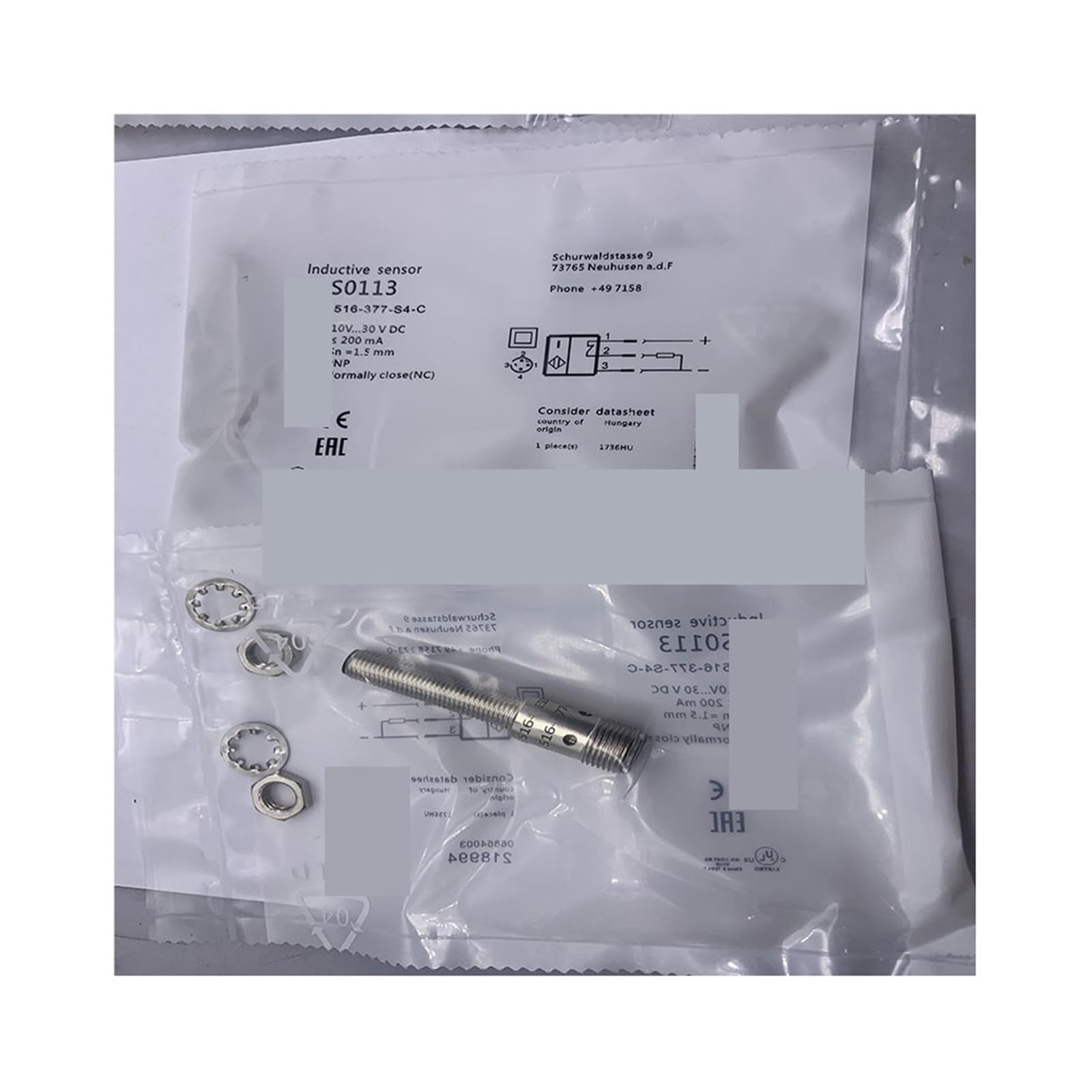 Interrupteur de proximité 516-3028-E5-Y-S4 pour éviter les pannes de positionnement machine - 3