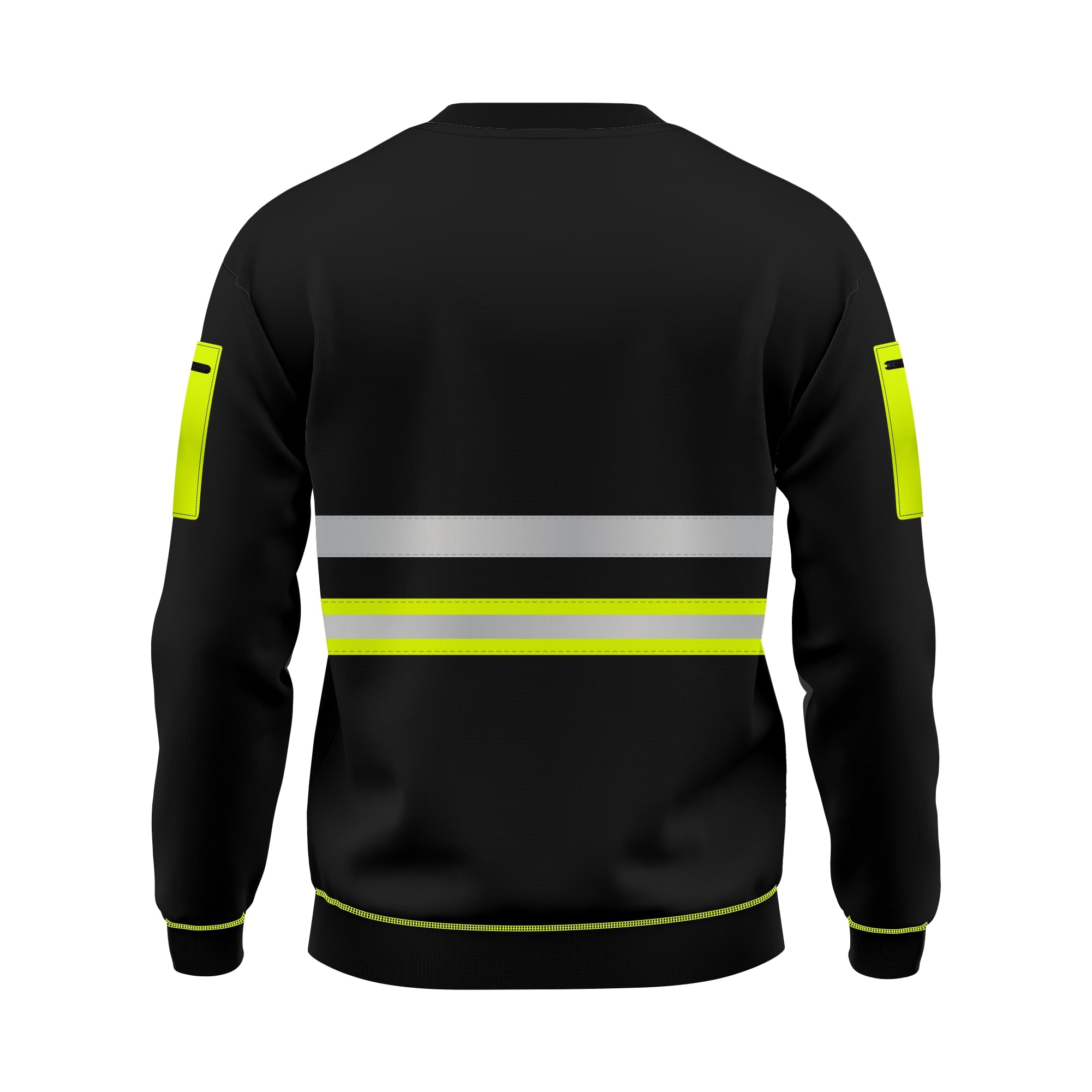 Sweat haute visibilité pour homme contrasté 2 tons haute visibilité à enfiler sur le haut de sécurité à col rond S/XXL