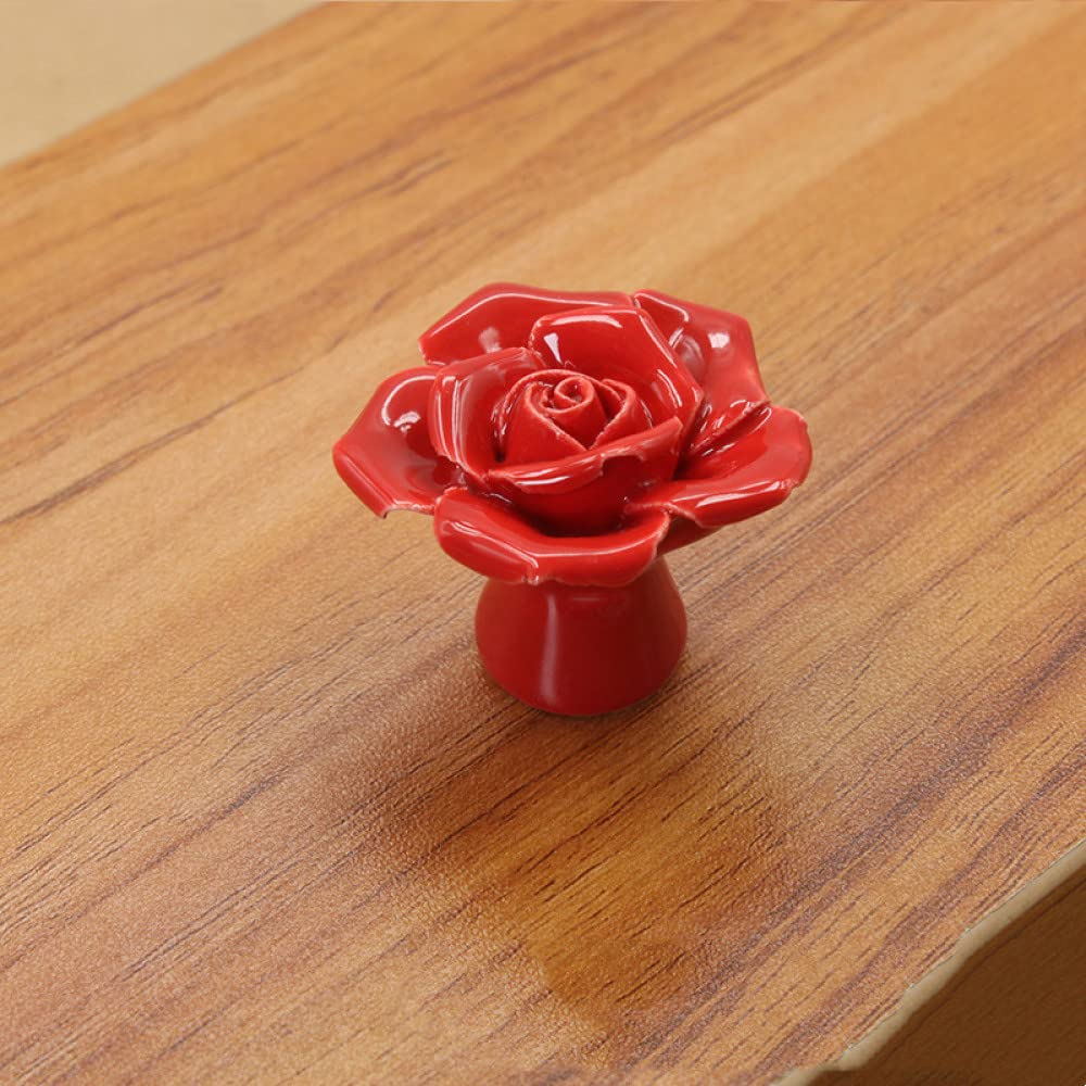 Boutons de porte de cuisine floraux pour relooker des meubles anciens ternes