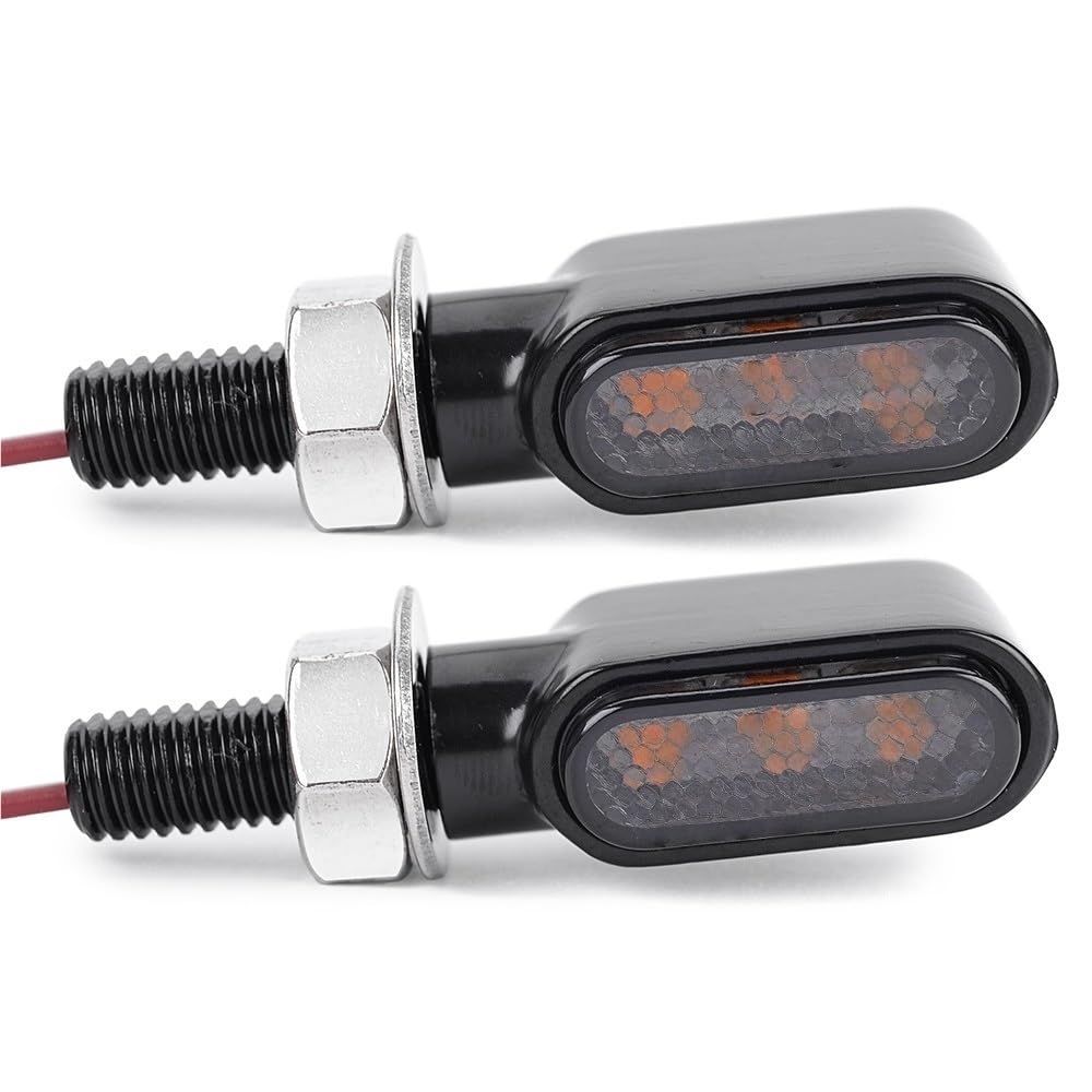Luces de parada cromadas traseras y dos intermitentes de alta resistencia moto 8